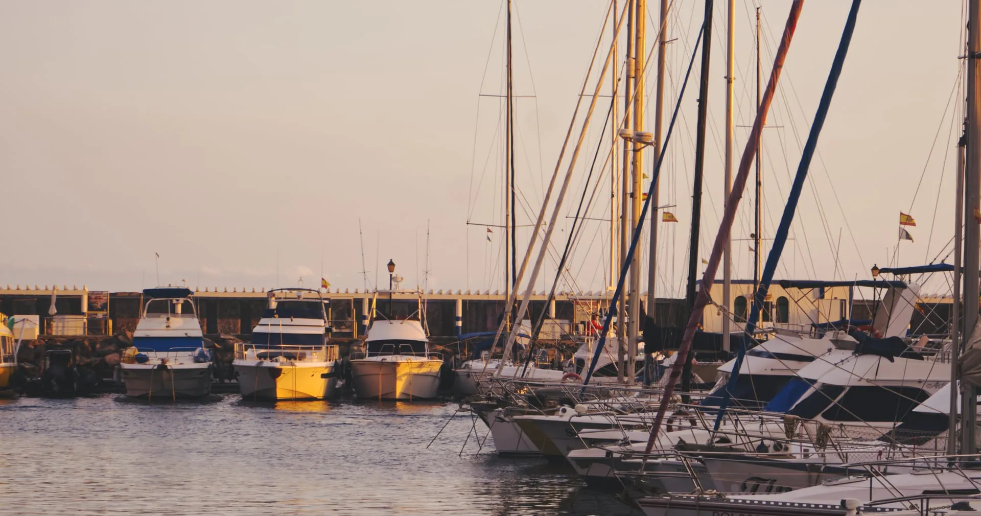 Boats at sunset